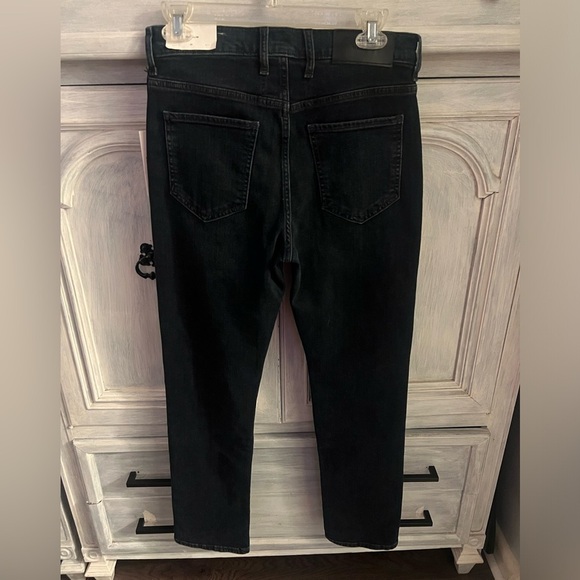 Revolve 7 For All Mankind Easy Slim Jeans Sunbeam Dark Wash - Picture 9 of 12